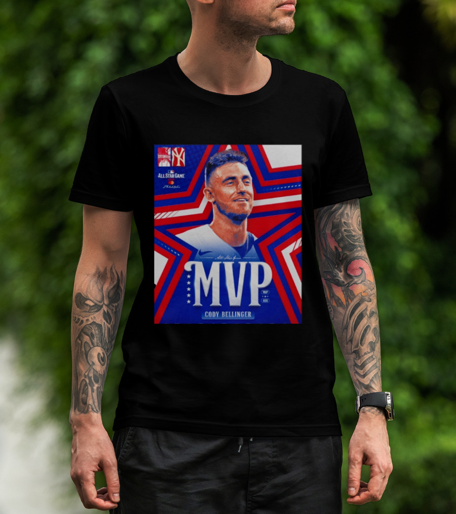 Cody Bellinger MVP 2026 MLB All Star Game Philadelphia Yankees Stars T-Shirt