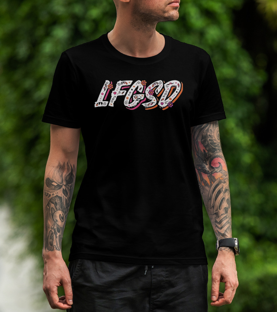 LF GSD Let's Go San Diego Floral Accents T-Shirt