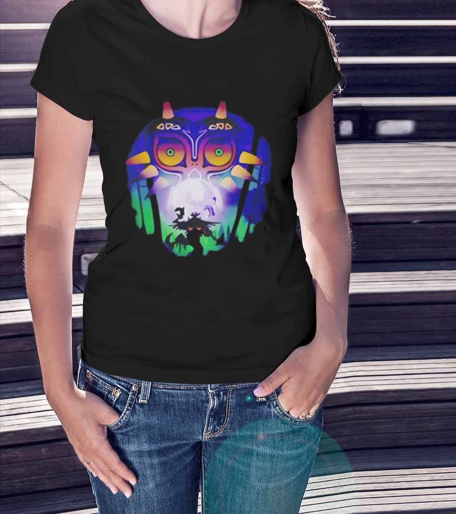 Majora's Mask Legend Of Zelda Skull Kid And Moon T-Shirt