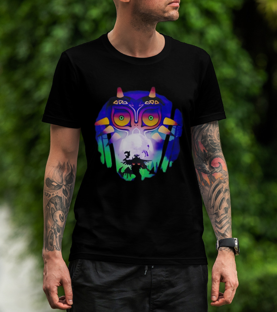 Majora's Mask Legend Of Zelda Skull Kid And Moon T-Shirt
