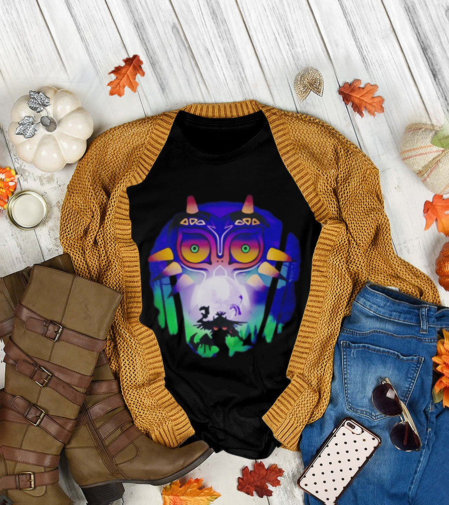Majora's Mask Legend Of Zelda Skull Kid And Moon T-Shirt