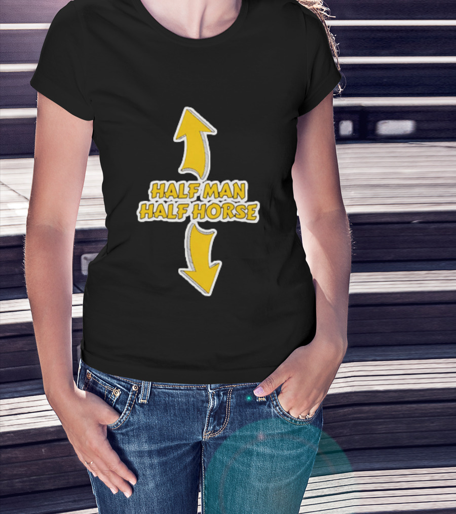 Half Man Half Horse Centaur Mythology Yellow Arrows T-Shirt