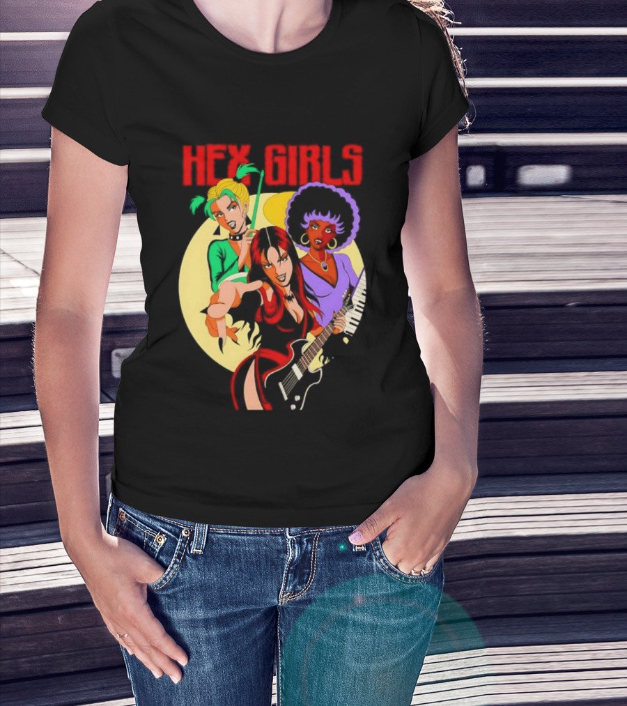 Hex Girls Scooby Doo Band Thorn Luna Dusk Animated Musical Trio T-Shirt