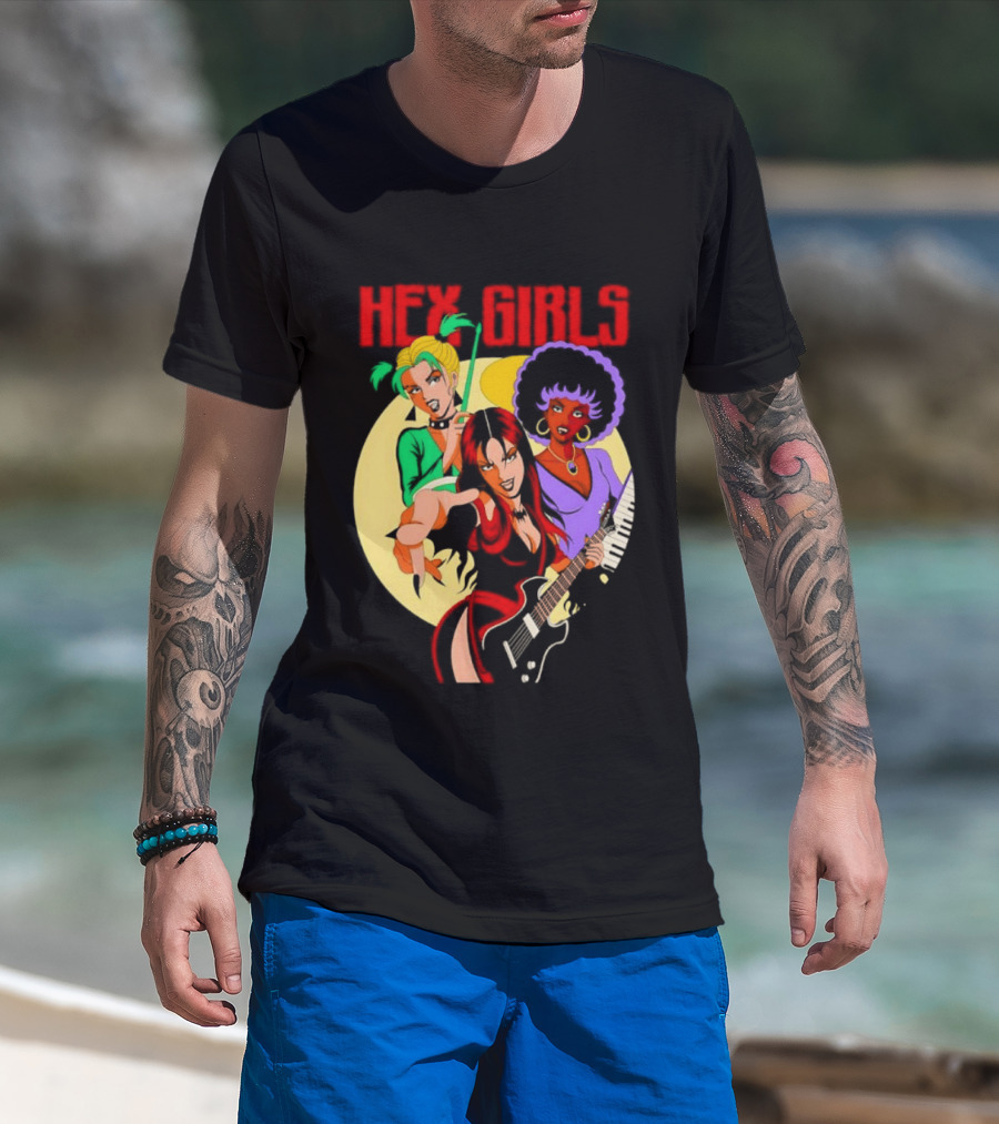 Hex Girls Scooby Doo Band Thorn Luna Dusk Animated Musical Trio T-Shirt
