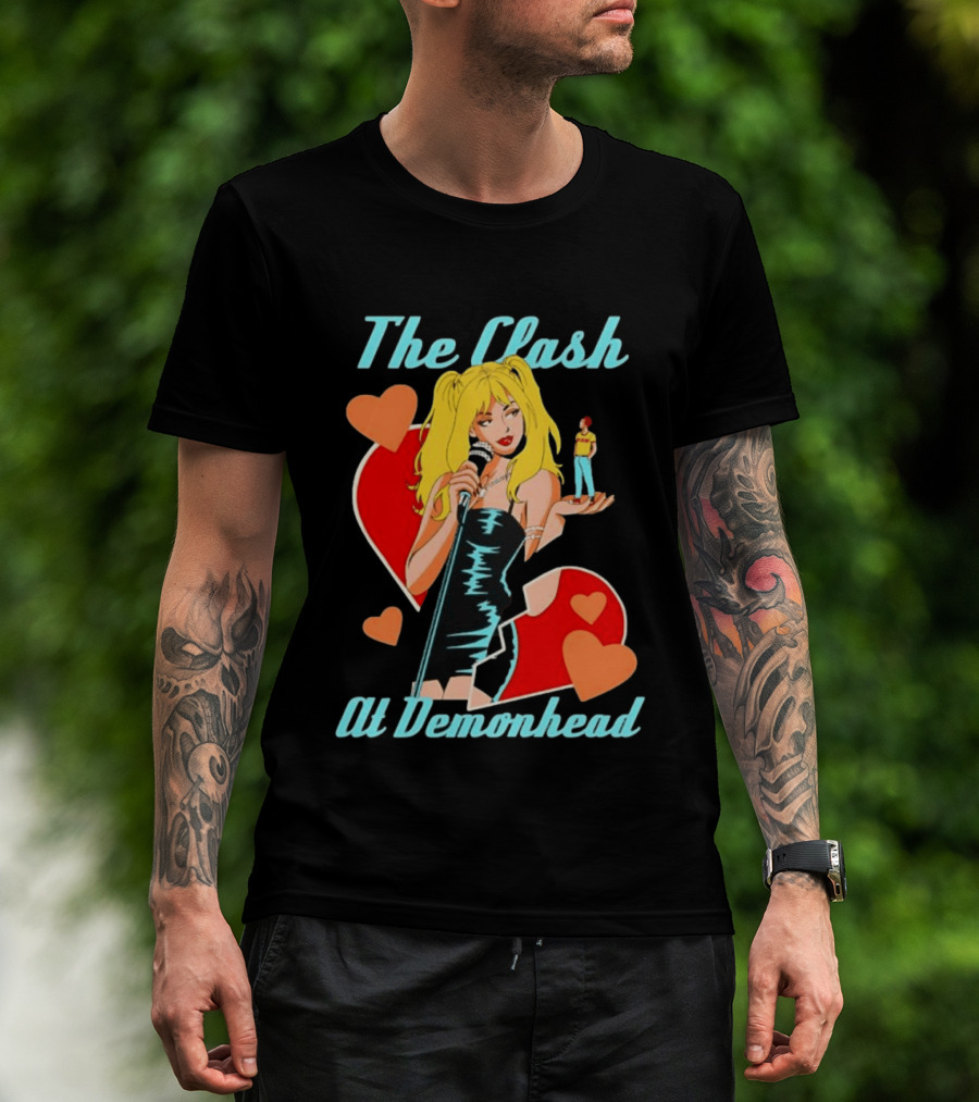 The Clash At Demonhead Scott Pilgrim Band Heart T-Shirt