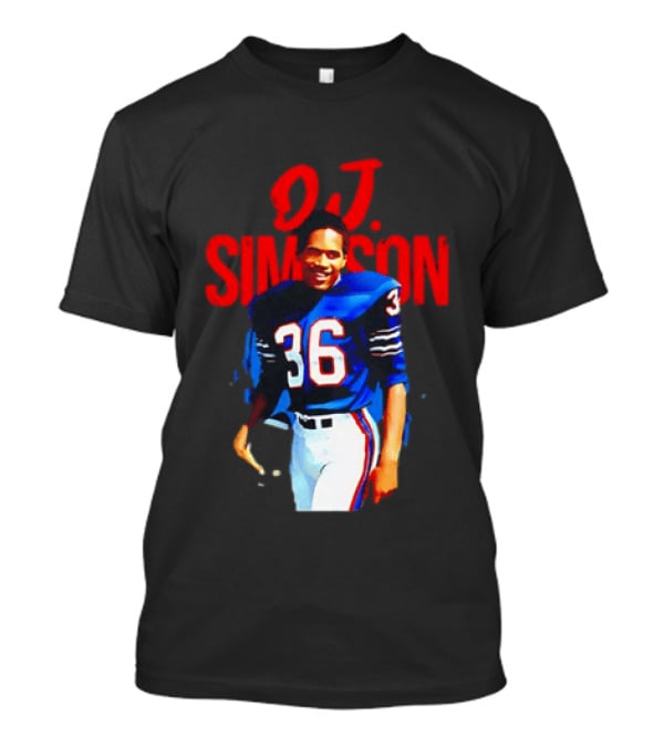O.J. Simpson 36 Buffalo Bills Football Player T-Shirt