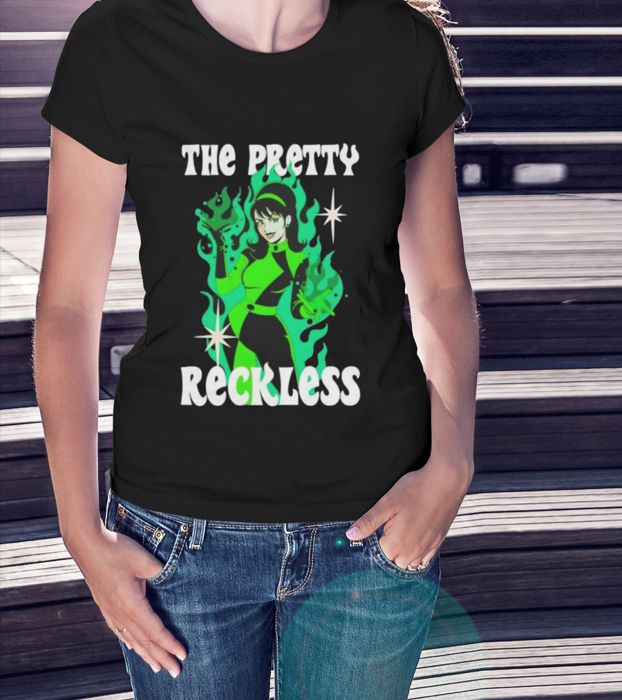 The Pretty Reckless Green Flame Witch Taylor Momsen T-Shirt