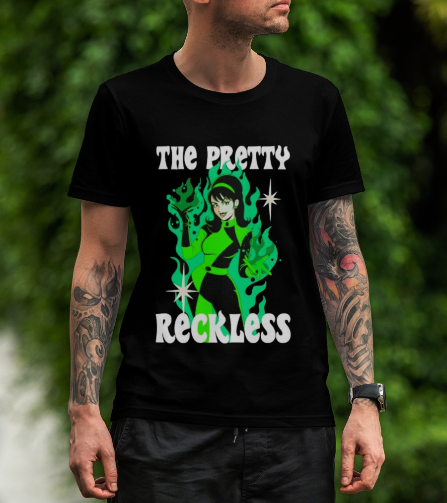 The Pretty Reckless Green Flame Witch Taylor Momsen T-Shirt
