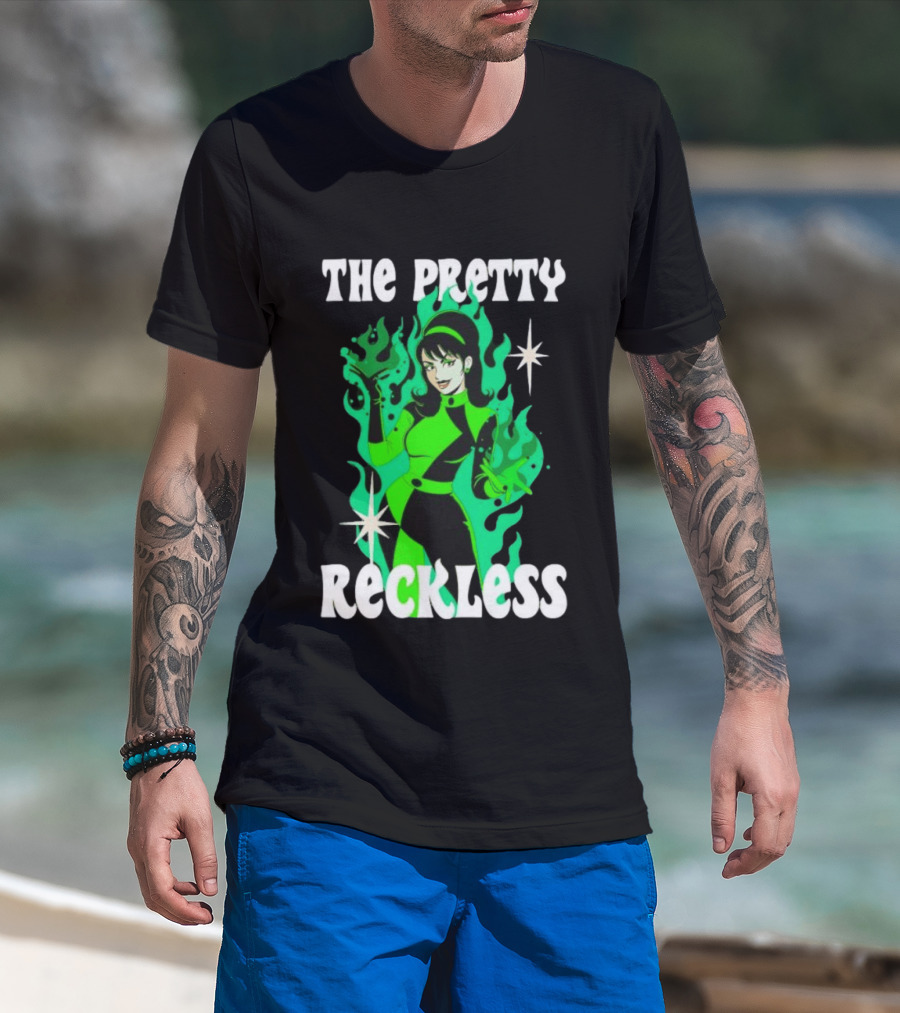 The Pretty Reckless Green Flame Witch Taylor Momsen T-Shirt