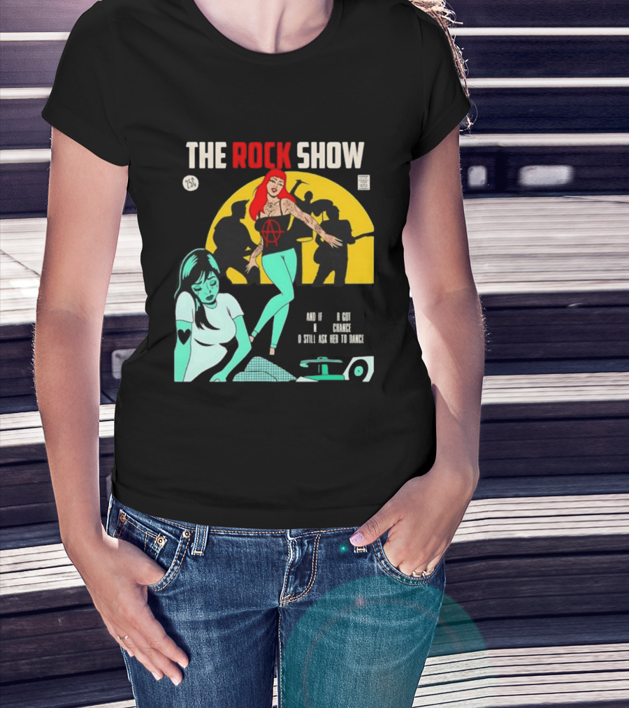The Rock Show Comic Dance Chance Anarchy Girl Silhouette Scene T-Shirt