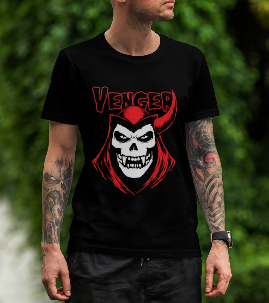 Venger Dungeons And Dragons Evil Villain Skull T-Shirt