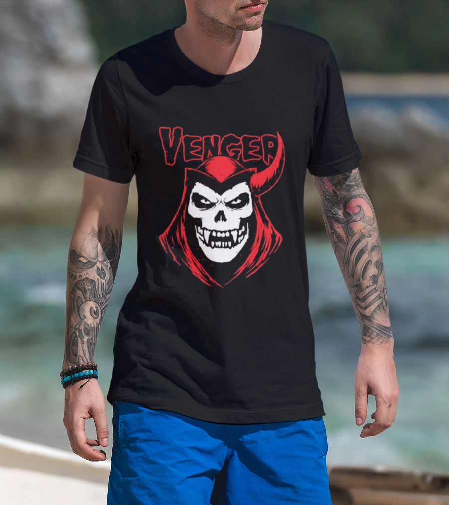 Venger Dungeons And Dragons Evil Villain Skull T-Shirt