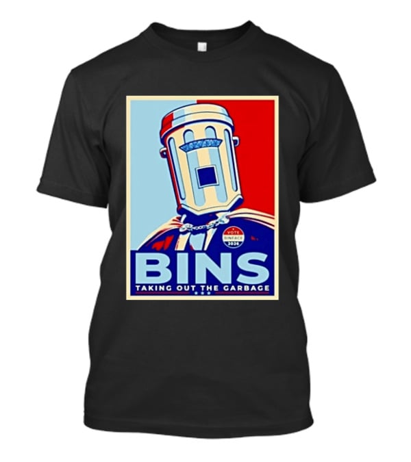 Binface Bins Hope Vote 2024 Taking Out The Garbage T-Shirt