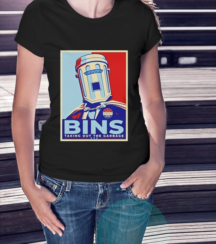 Binface Bins Hope Vote 2024 Taking Out The Garbage T-Shirt