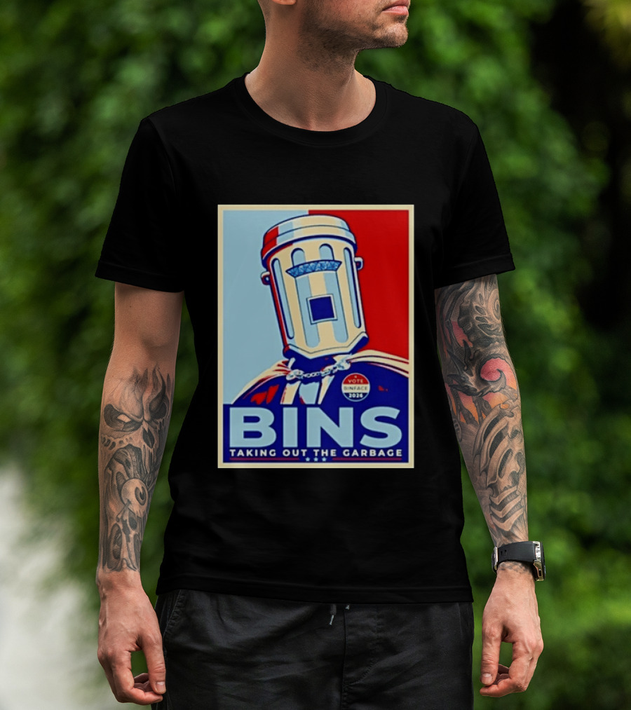 Binface Bins Hope Vote 2024 Taking Out The Garbage T-Shirt