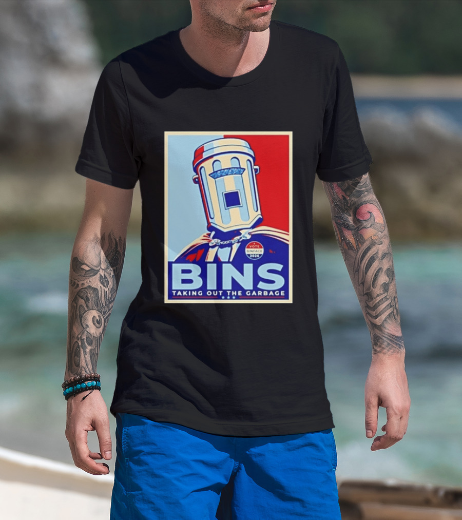 Binface Bins Hope Vote 2024 Taking Out The Garbage T-Shirt