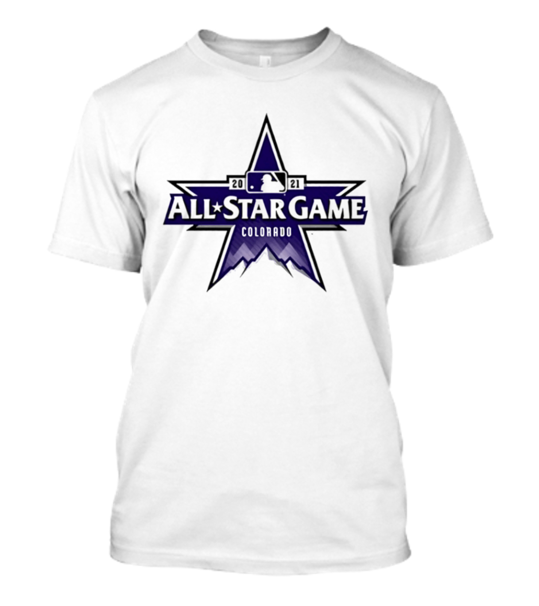 2021 MLB All Star Game Colorado Star Logo Rockies Baseball T-Shirt