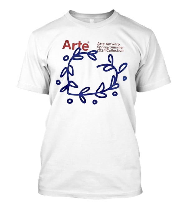 Arte Antwerp Spring Summer 2024 Collection Blue Leaf Circle T-Shirt