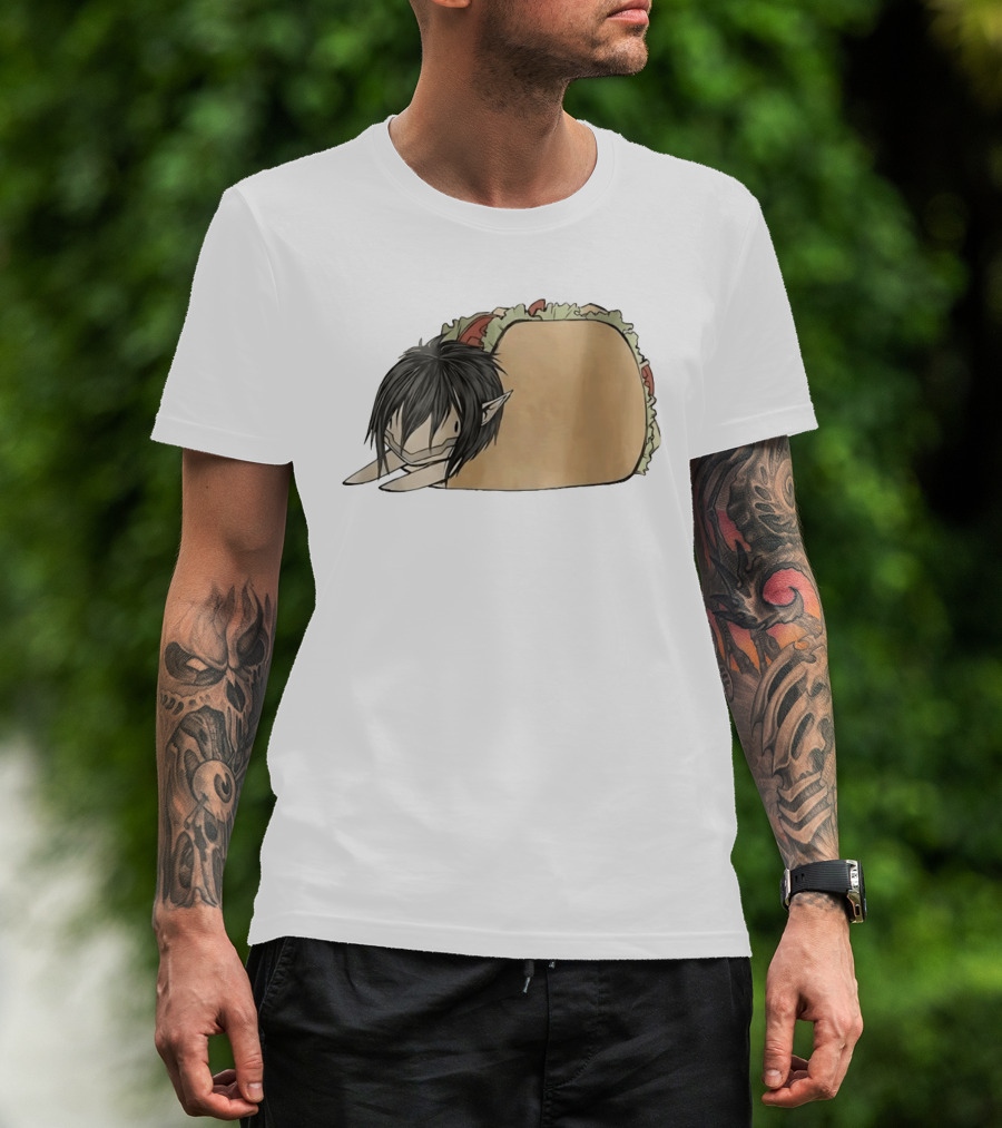 Attack On Titan A Taco On Titan Anime Mashup T-Shirt
