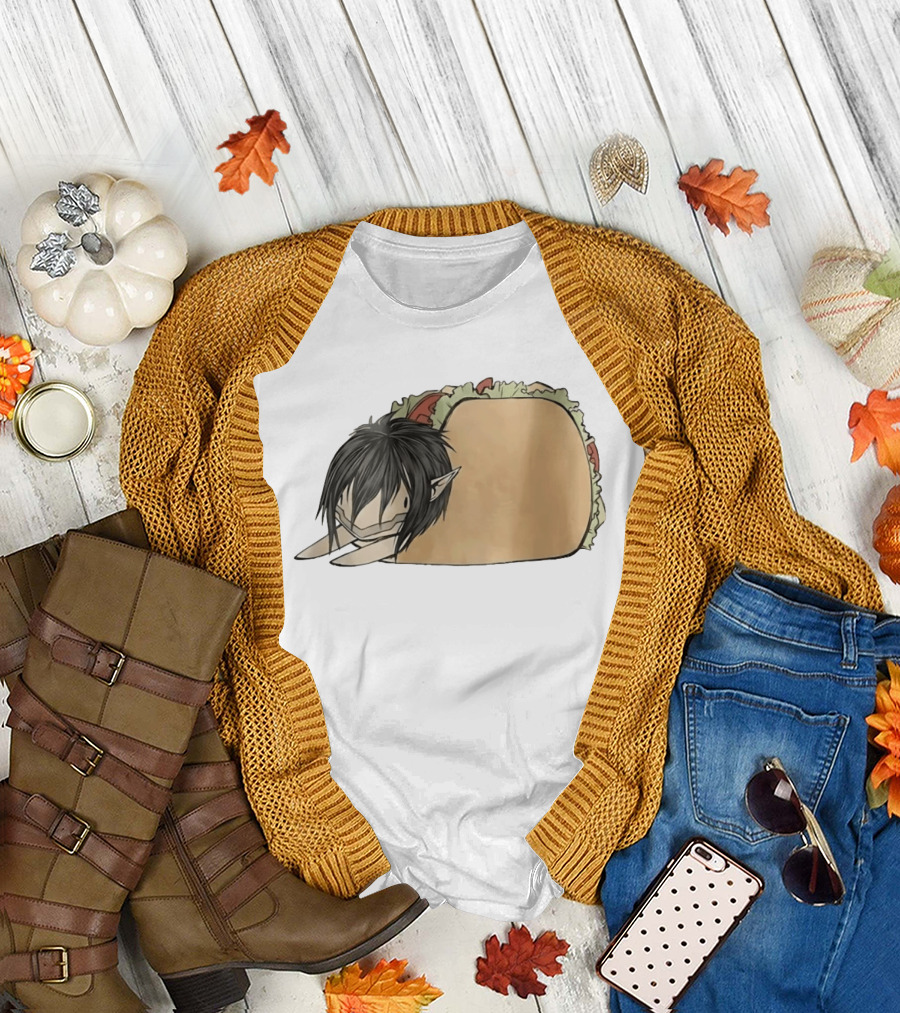 Attack On Titan A Taco On Titan Anime Mashup T-Shirt