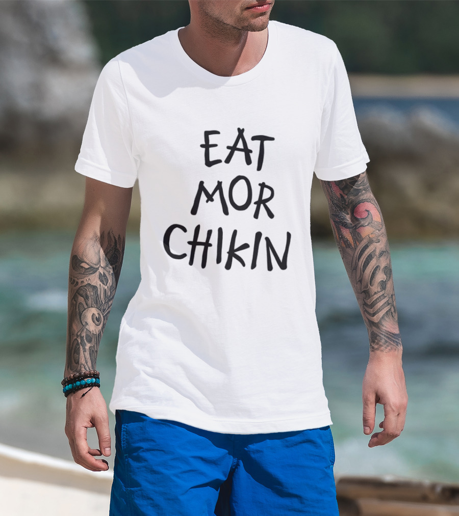 Eat Mor Chikin Classic Handwritten T-Shirt
