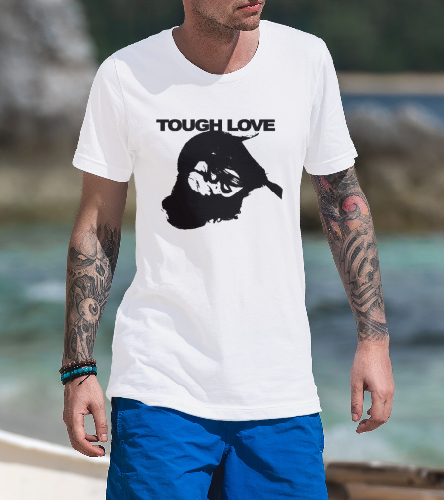 Tough Love Skull With Barbed Wire T-Shirt