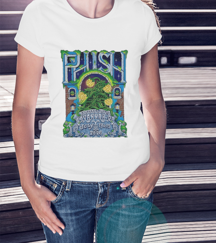 Phish Enmarket Arena Savannah Georgia July 14 15 2026 T-Shirt