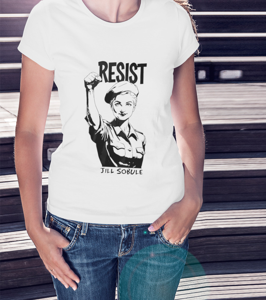 Resist Jill Sobule Empowerment Iconic Symbol Fist Raised T-Shirt