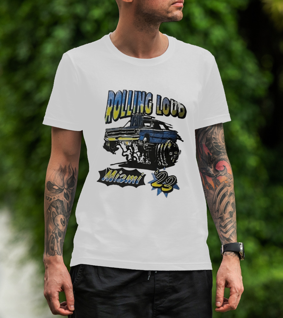 Rolling Loud Miami 2023 Hydraulics Vintage Car T-Shirt