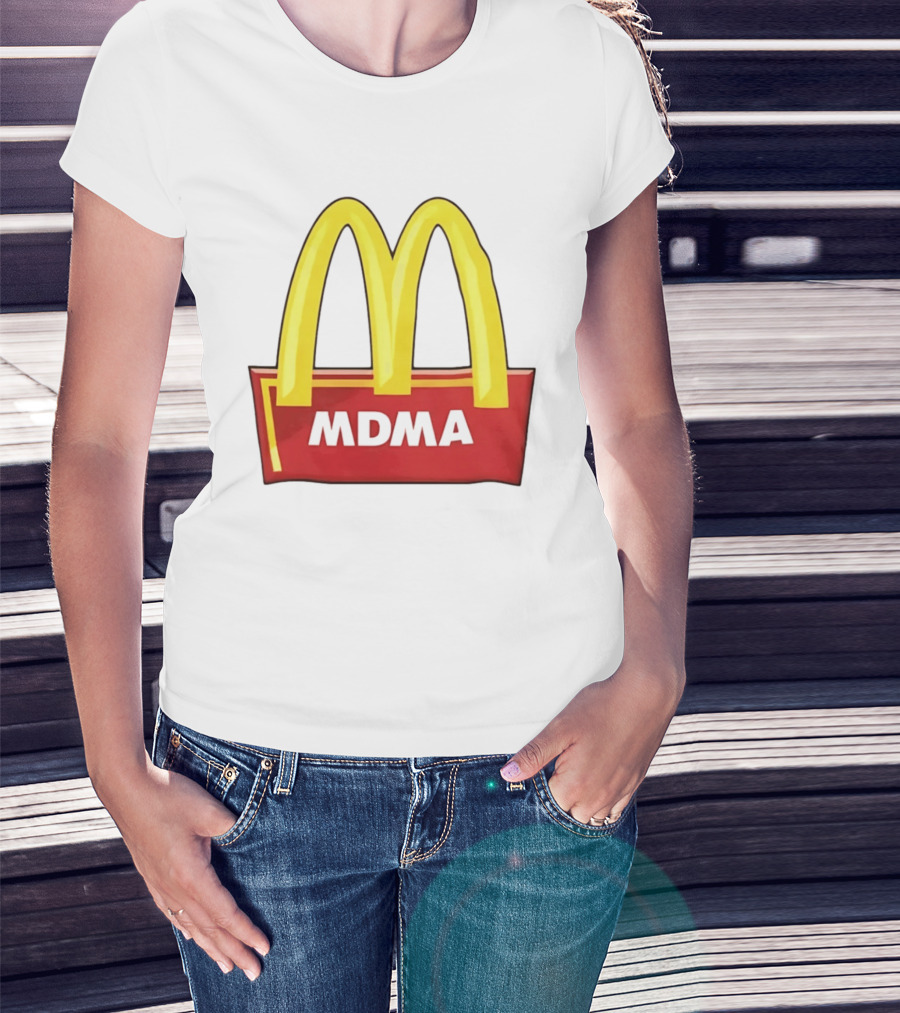 MDMA McDonald's Parody Golden Arches T-Shirt