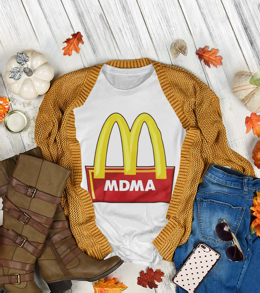 MDMA McDonald's Parody Golden Arches T-Shirt