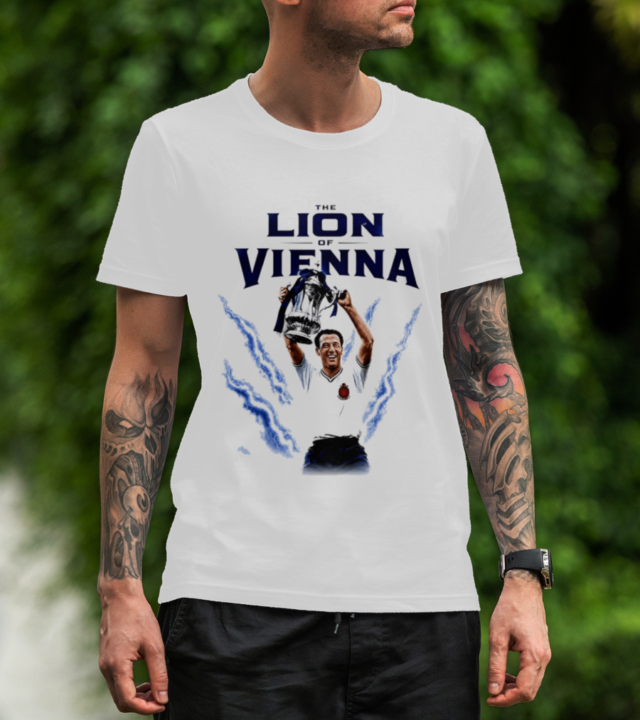 The Lion Of Vienna Nat Lofthouse Celebrating Bolton Football Victory T-Shirt