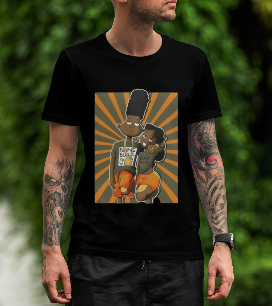 Black Beauty A Different Love Olive Green And Orange Jordan 5S Matching Sneaker T-Shirt
