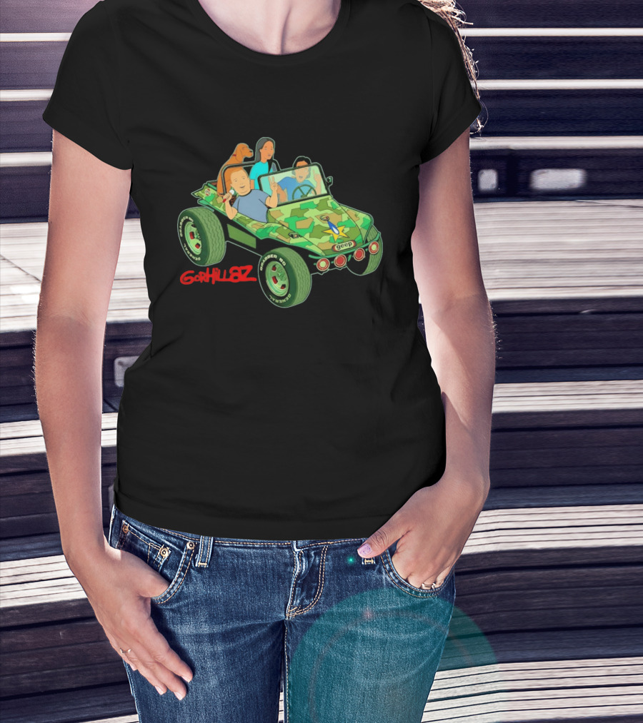 Gorhillaz Geep Bobby Hill Connie Souphanousinphone Unique Crossover Jeep Adventure T-Shirt