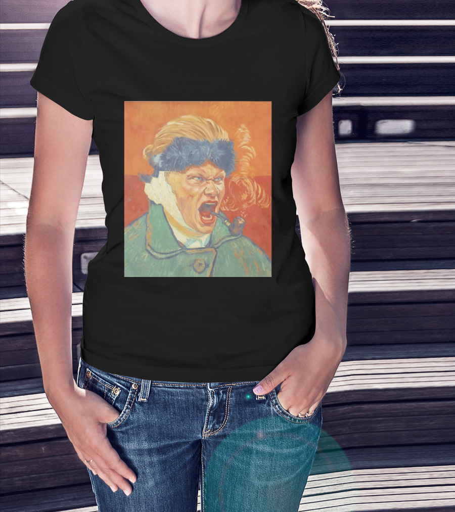 Erling Haaland Van Gogh Pipe Smoking T-Shirt