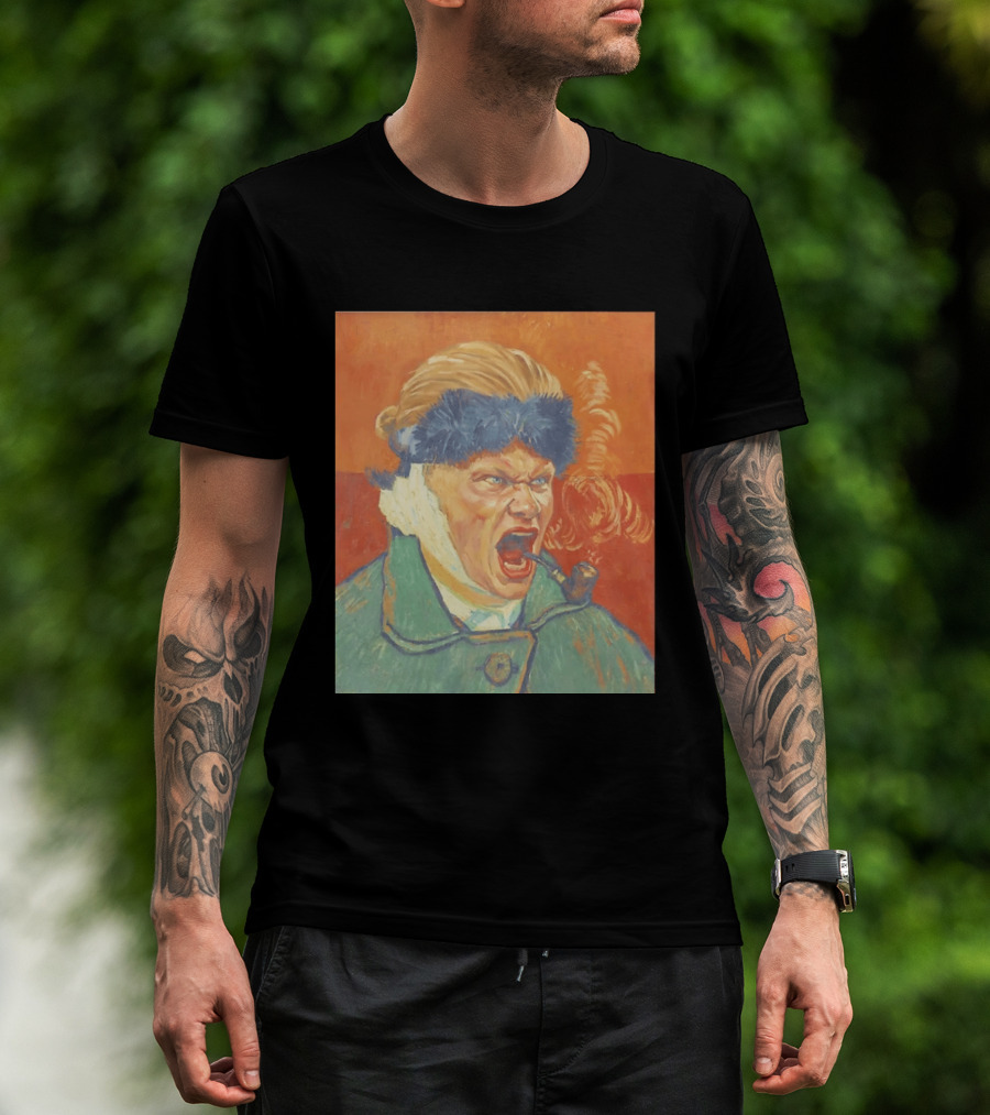 Erling Haaland Van Gogh Pipe Smoking T-Shirt