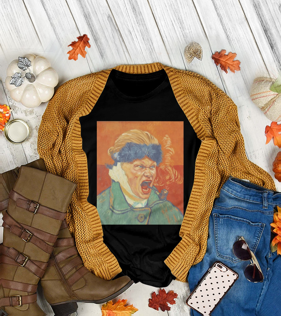 Erling Haaland Van Gogh Pipe Smoking T-Shirt