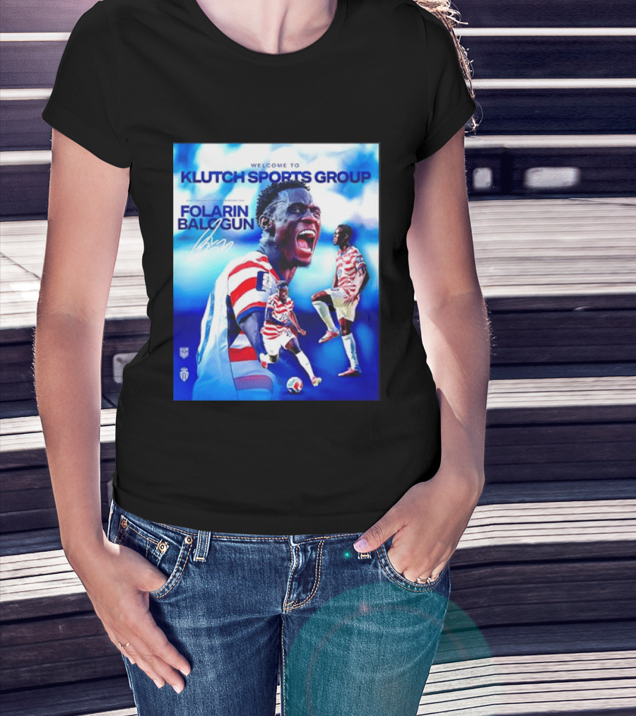Folarin Balogun USMNT Monaco Welcome To Klutch Sports Group T-Shirt