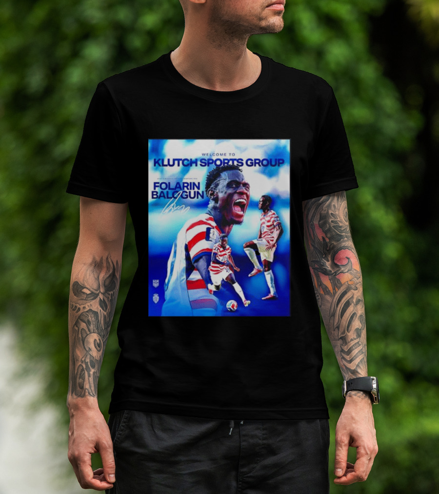 Folarin Balogun USMNT Monaco Welcome To Klutch Sports Group T-Shirt