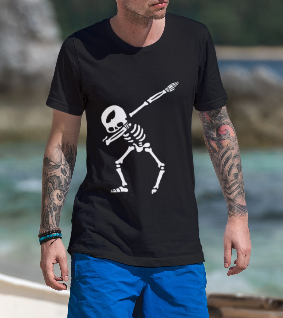 Philadelphia Eagles Dabbing Skeleton T-Shirt
