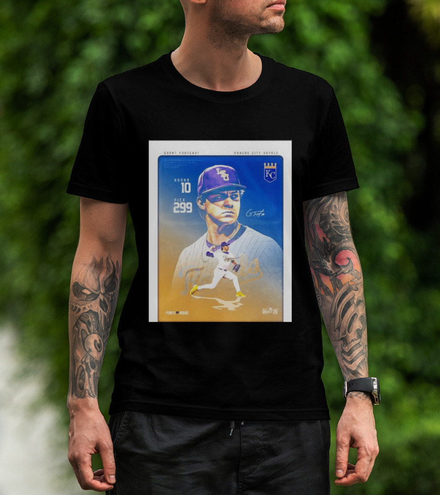 Grant Fontenot Kansas City Royals MLB Draft Round 10 Pick 299 T-Shirt