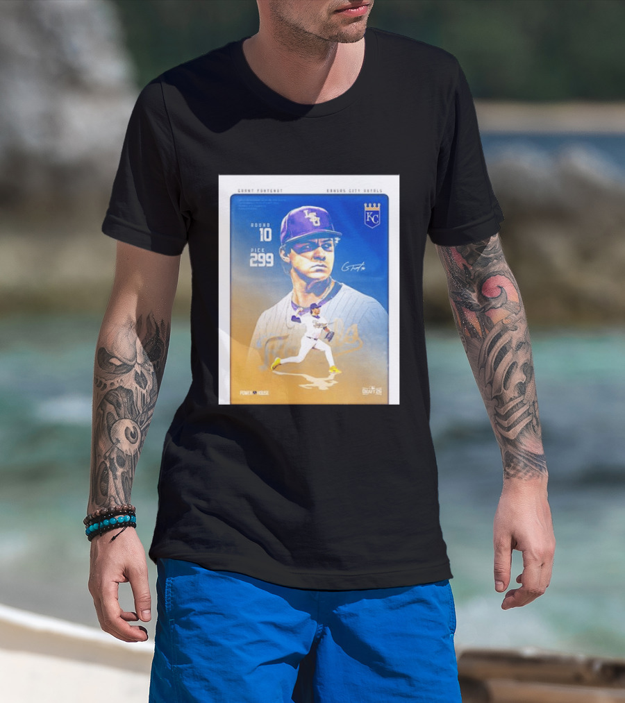 Grant Fontenot Kansas City Royals MLB Draft Round 10 Pick 299 T-Shirt