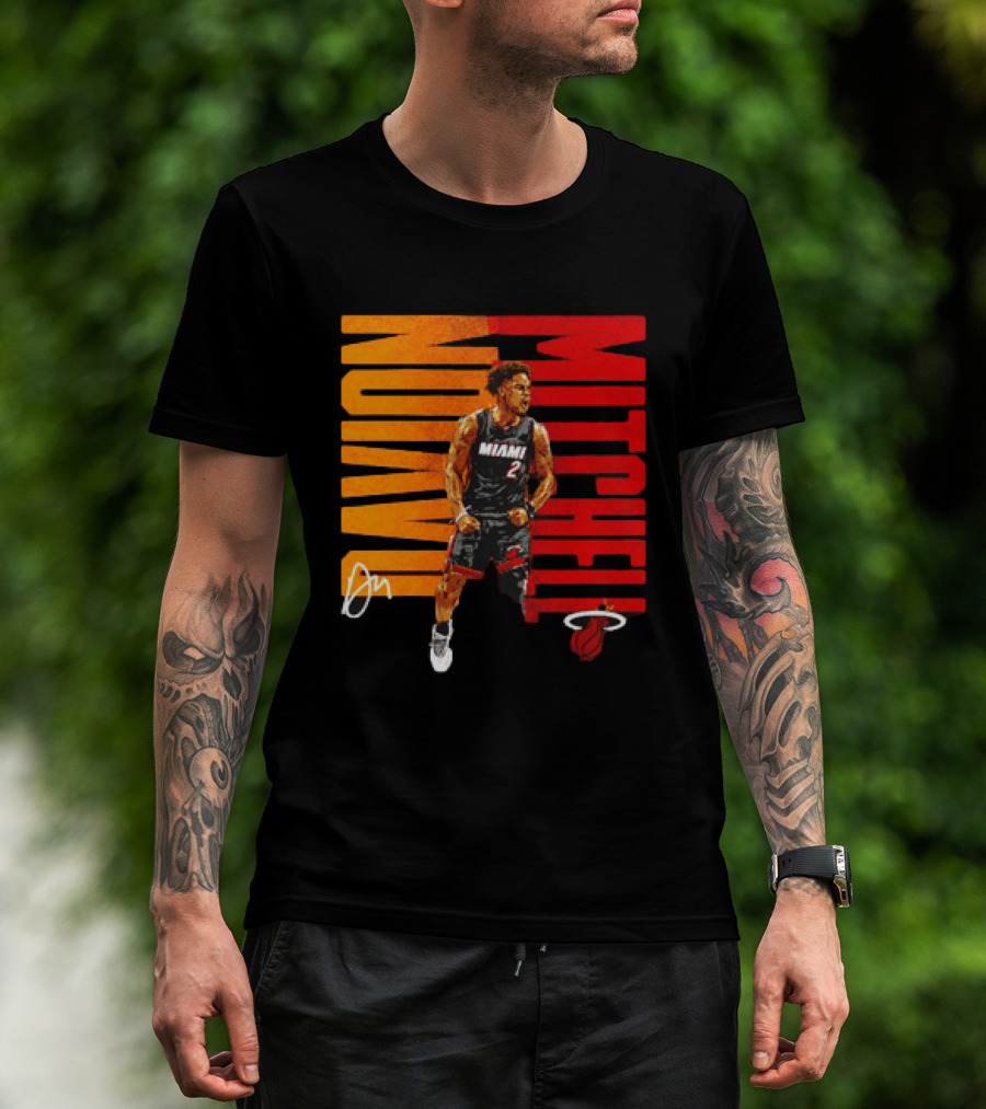 Davion Mitchell Miami Heat Number 2 Basketball Player T-Shirt