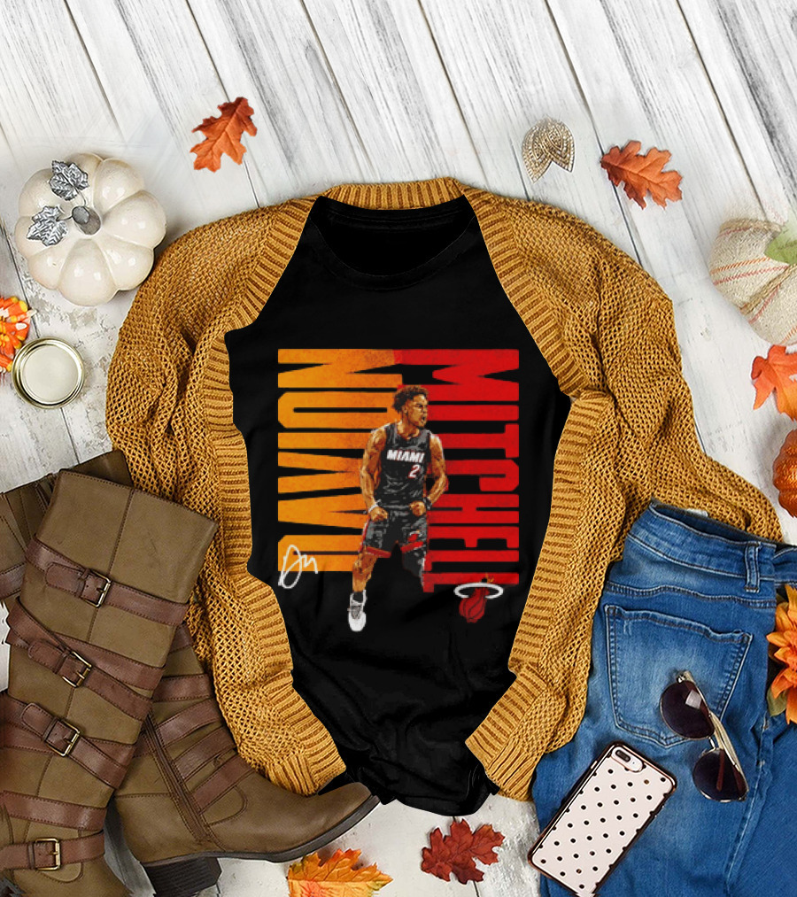 Davion Mitchell Miami Heat Number 2 Basketball Player T-Shirt