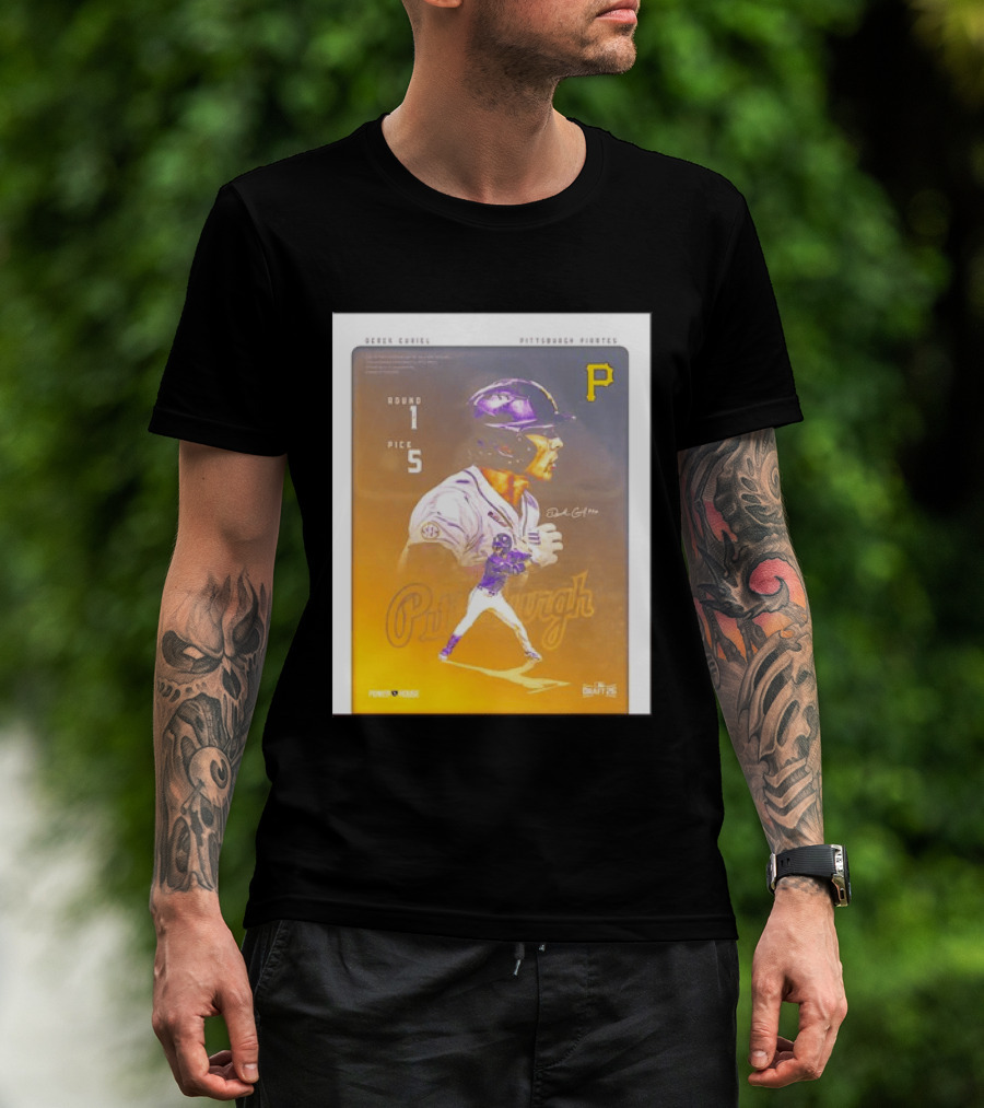 Derek Curiel Pittsburgh Pirates MLB Draft Round 1 Pick 5 Prospect 2026 T-Shirt