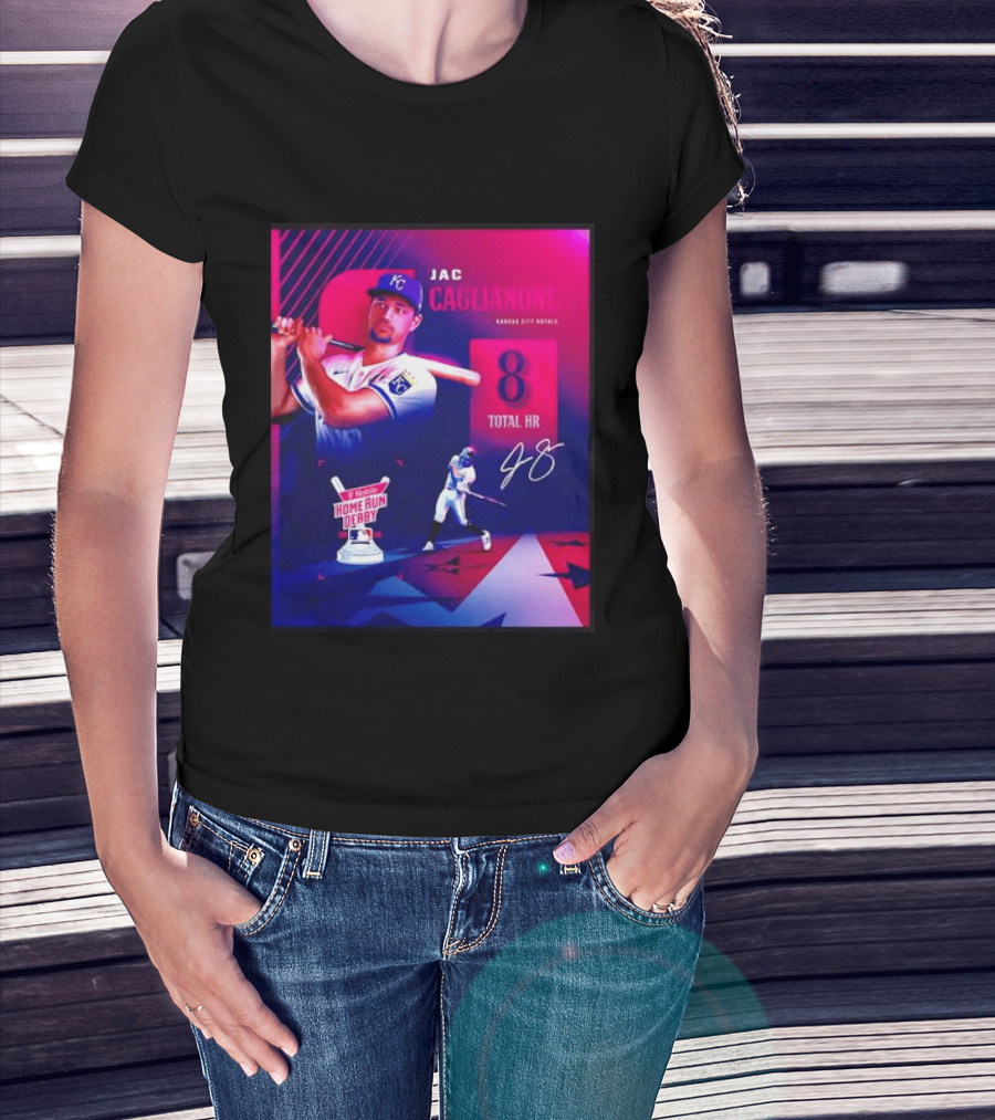 Jac Caglianone Kansas City Royals Home Run Derby 2026 8 Total HR T-Shirt