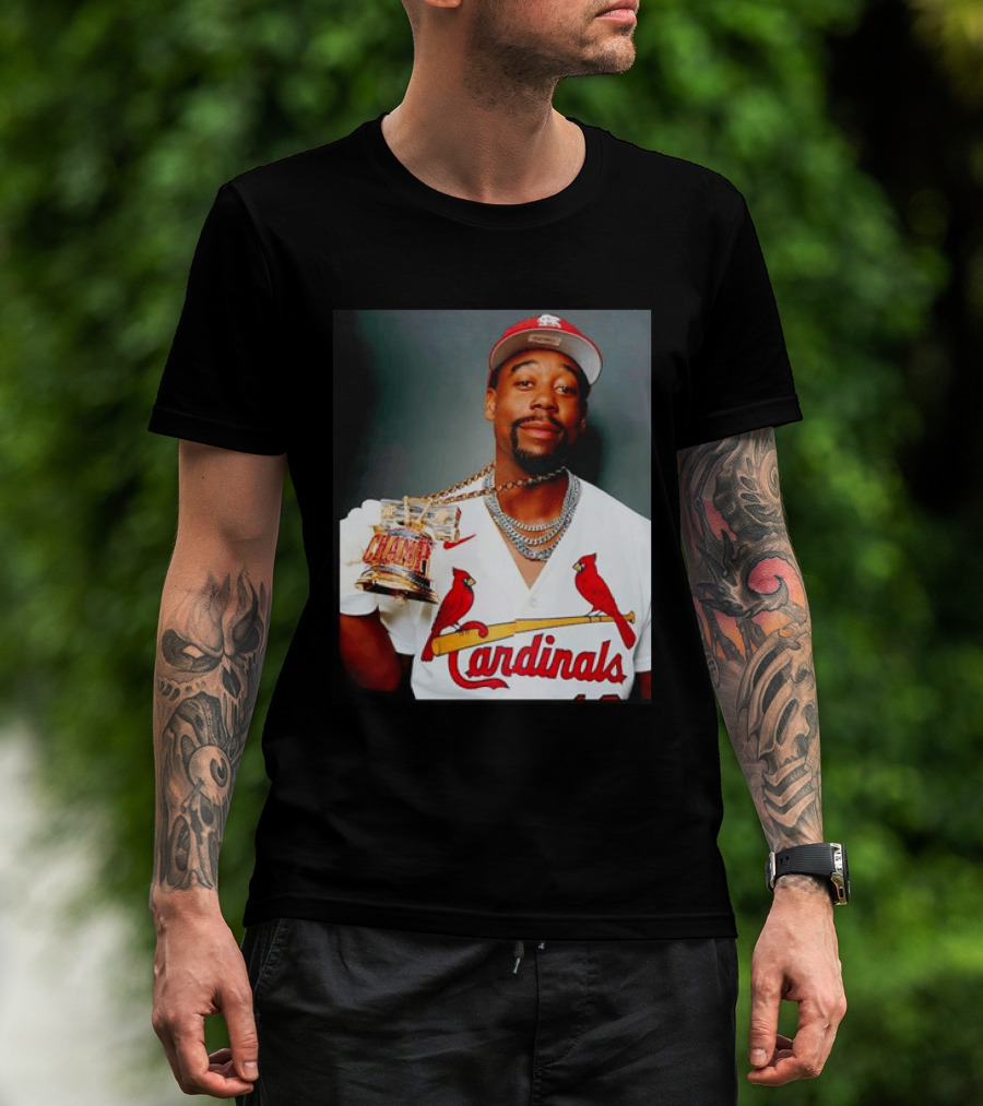 St Louis Cardinals Jordan Walker Champ Trophy Baseball T-Shirt