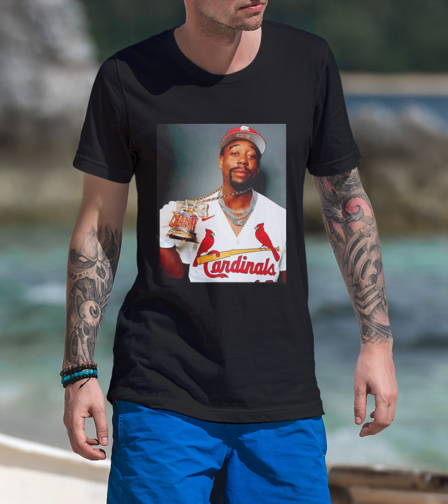 St Louis Cardinals Jordan Walker Champ Trophy Baseball T-Shirt