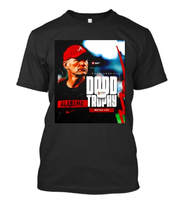 Alabama Crimson Tide Preseason Dodd Trophy List Kalen DeBoer Nike T-Shirt