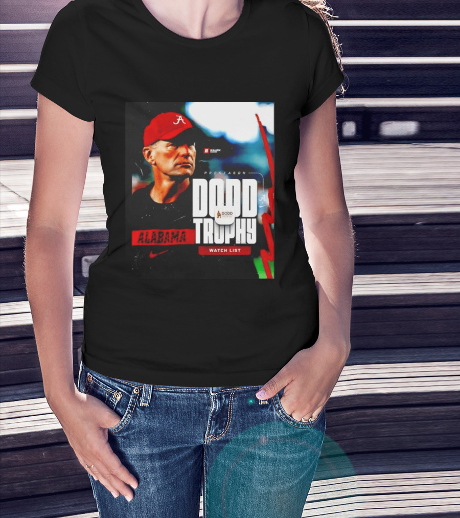 Alabama Crimson Tide Preseason Dodd Trophy List Kalen DeBoer Nike T-Shirt